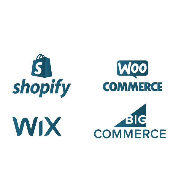 Shopify, Whoo Commerce, Big Commerce & WIX